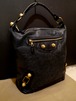 レア◆BALENCIAGA バレンシアガ ジャイアントデイ レザー バッグ 黒
