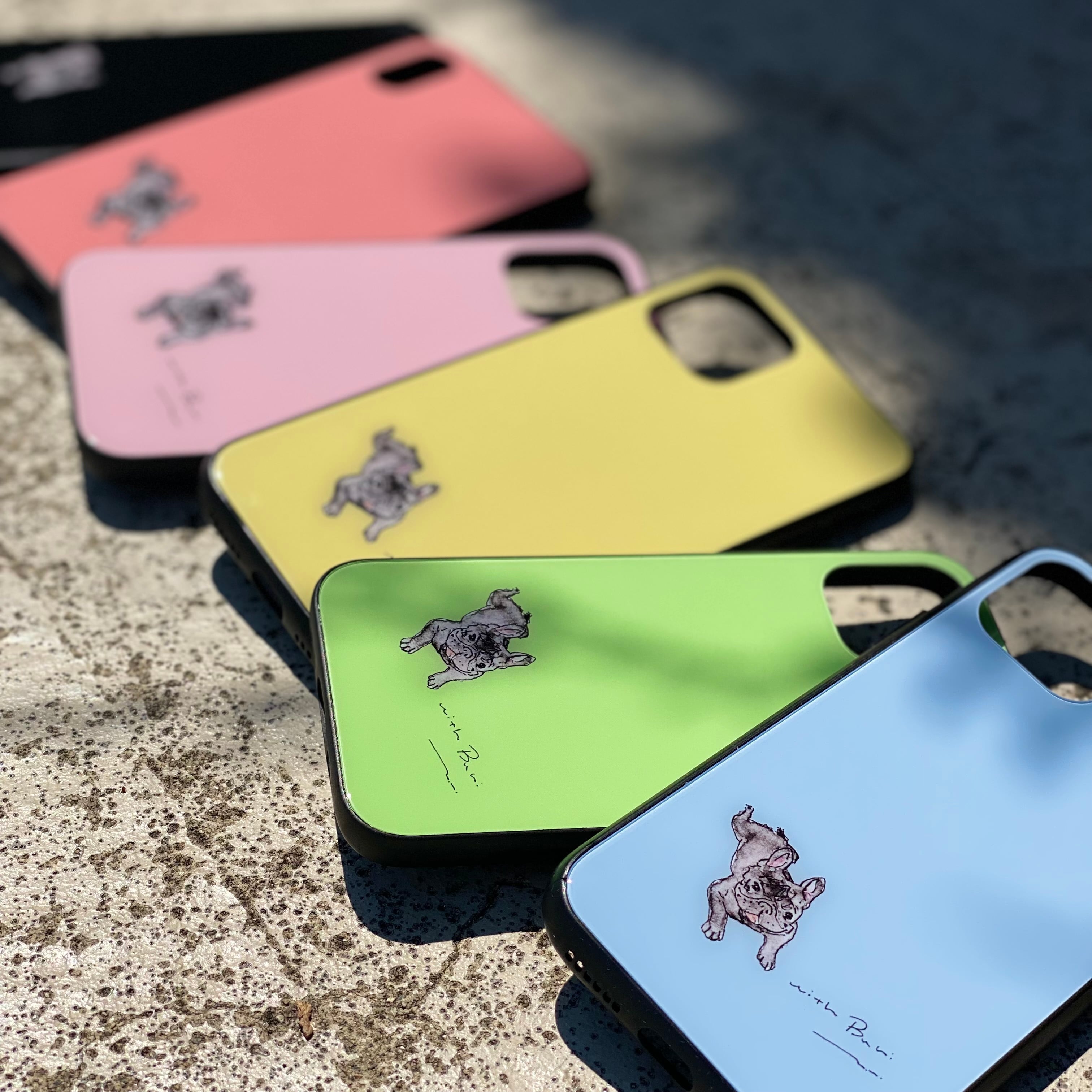 全6色】パステルカラー フレンチブルドッグ iPhoneケース フレブル