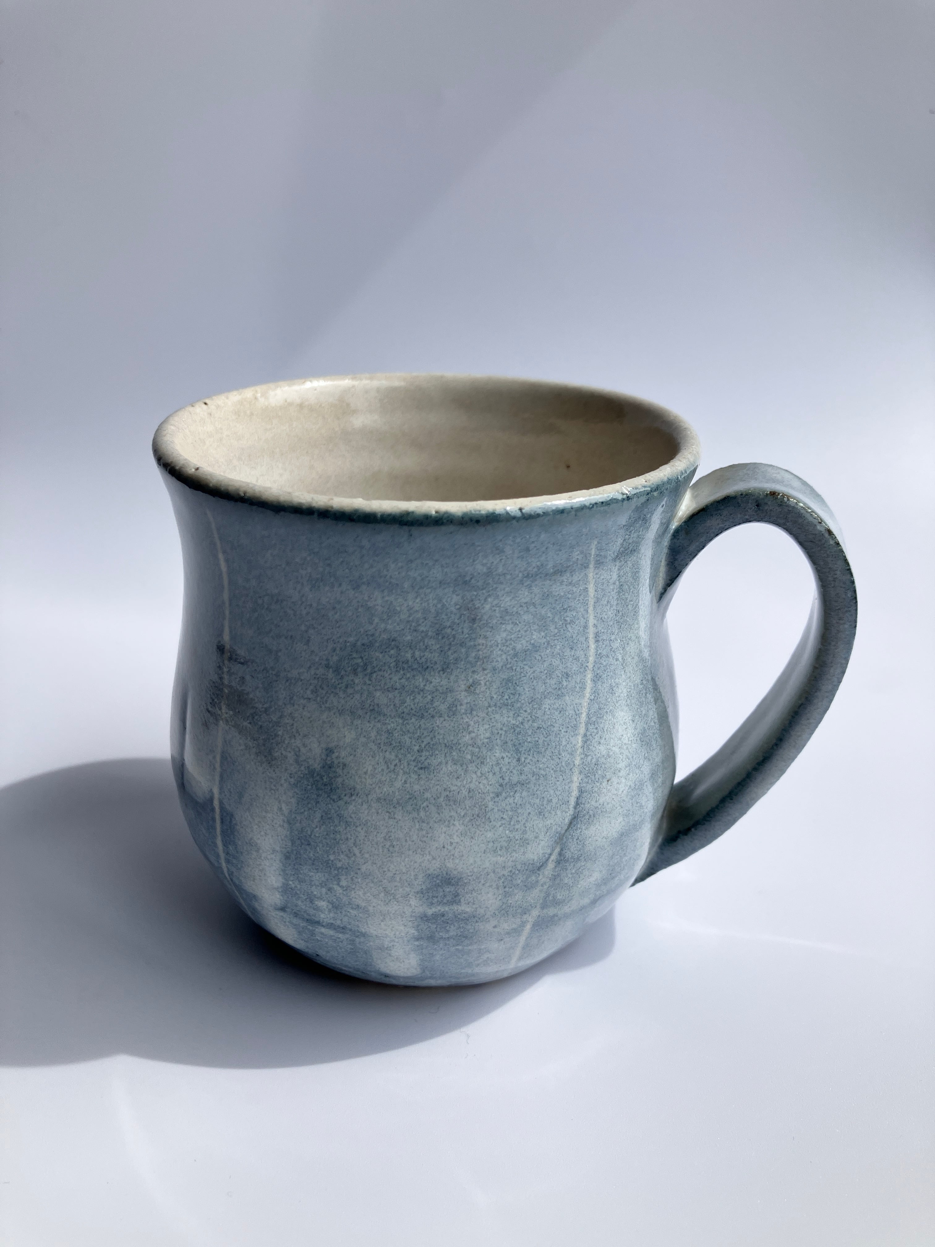 信楽焼 ミディアムブルー マグカップ | 若林陶器