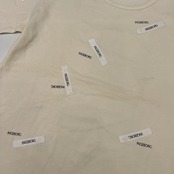 INGEBORG インゲボルグ タグ付き ロゴデザイン 半袖Tシャツ 11AR/アイボリー