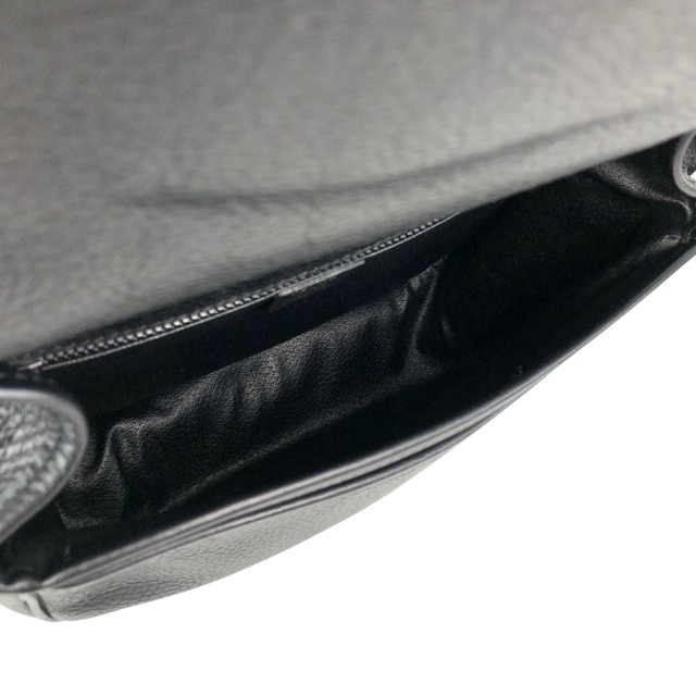 CELINE セリーヌ ショルダーバッグ ブラック ブラゾン型押し フロントバックル レザー vintage ヴィンテージ オールド 4n3ttr