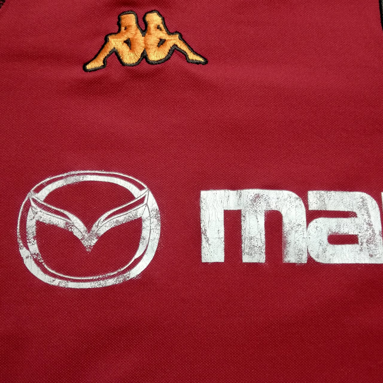 USED】ローマ 2002-03 Kappa ホーム長袖 ユニフォーム #10 TOTTI