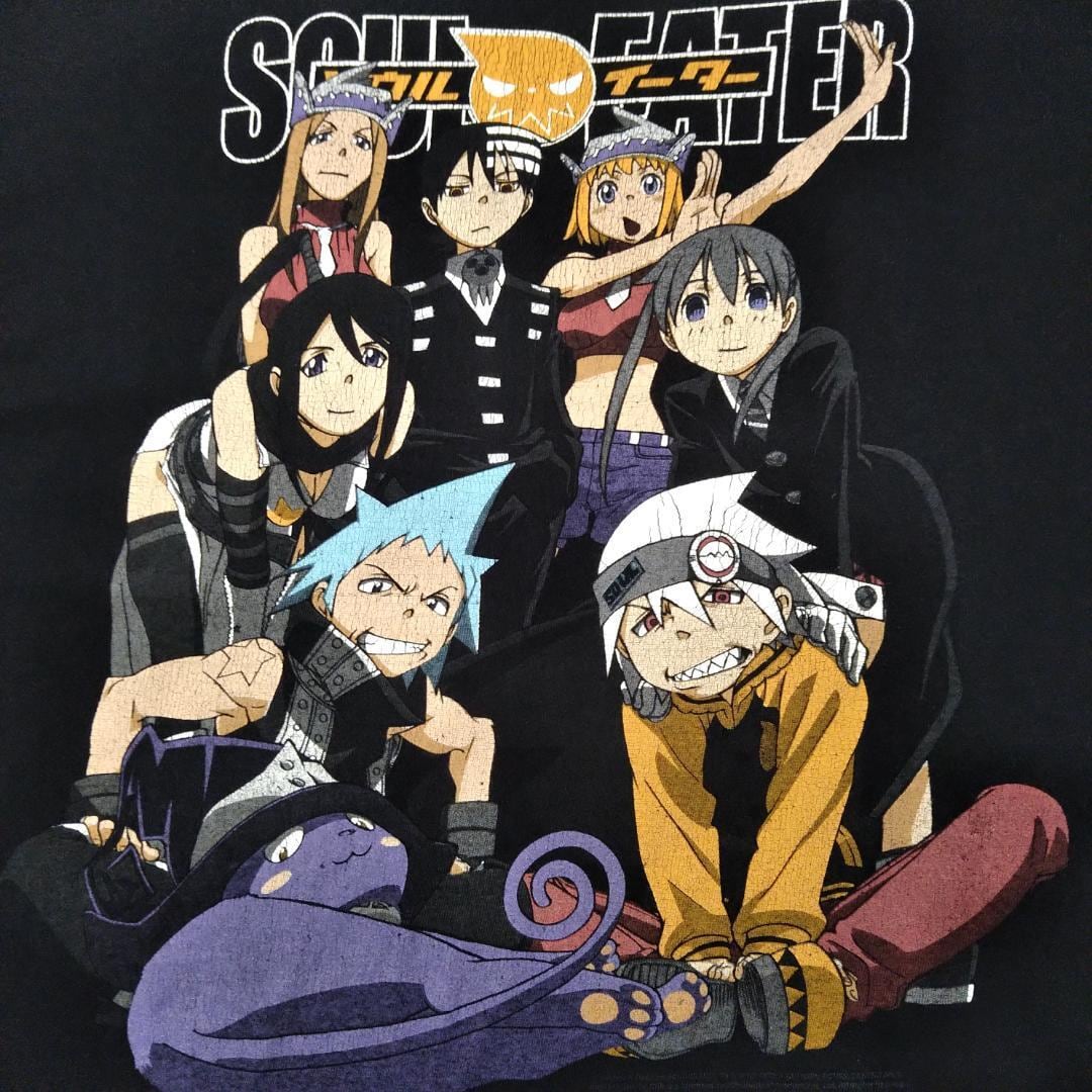 古着 00s ソウルイーター Tシャツ XLサイズ 黒 アニメTシャツ 海外