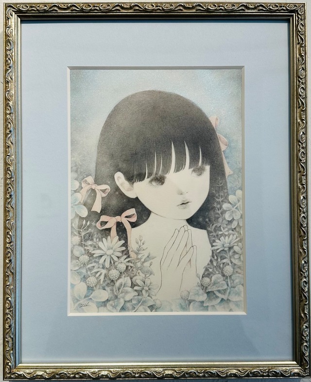 山田雨月 たゆたゆ展：原画「初恋」