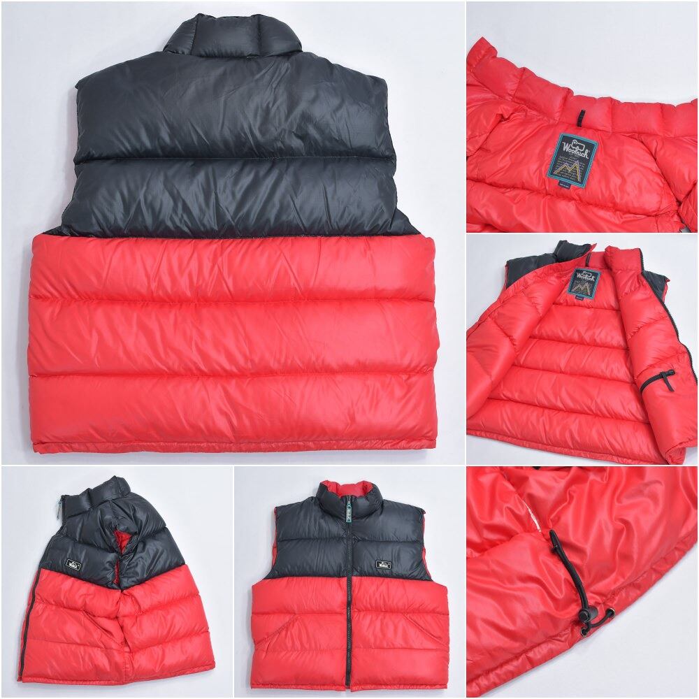 USA製 80s Woolrich ウールリッチ ダウンベスト レッド 赤 L 80s USA製 Woolrichウールリッチ 60/40 ダウンベスト 赤 L - Sixpacjoe