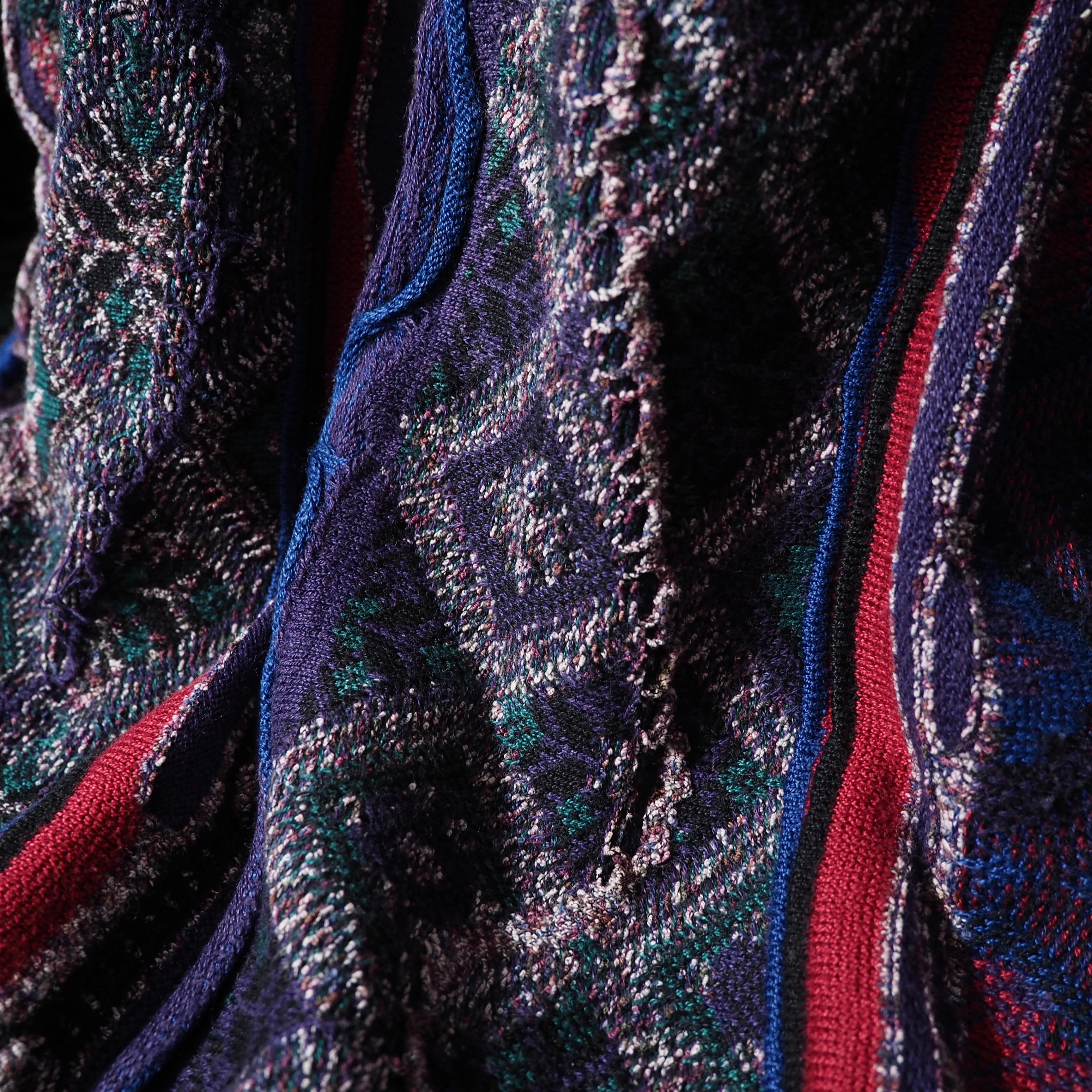 ” TUNDRA ” Bewitching chaos pattern Weaving vintage loose 3D Knit