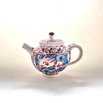 金彩志野赤絵兎文ポット【榛澤宏】