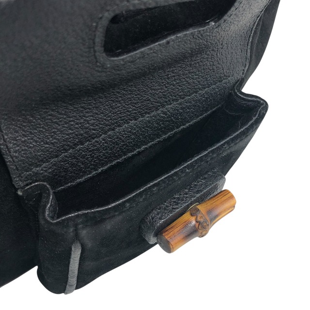 GUCCI グッチ バックパック ブラック バンブー ターンロック スエード ミニバッグ リュック vintage ヴィンテージ オールド bkpfsf