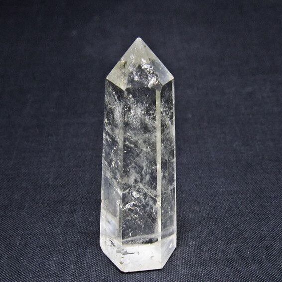 水晶 六角柱 ポイント 置物 一点物 142-11074