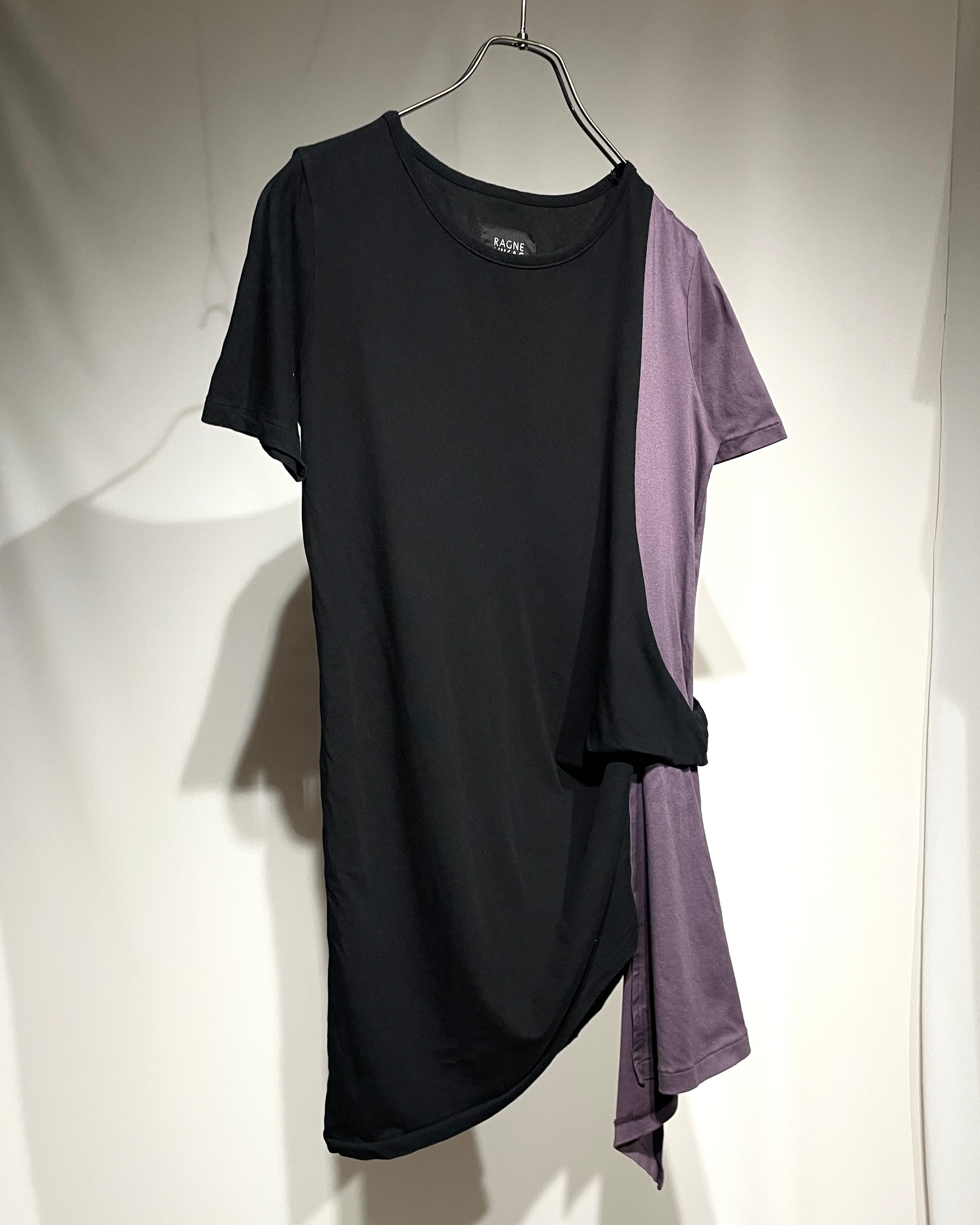RAGNE KIKAS for Yohji Yamamoto - Draped Layered T-Shirt