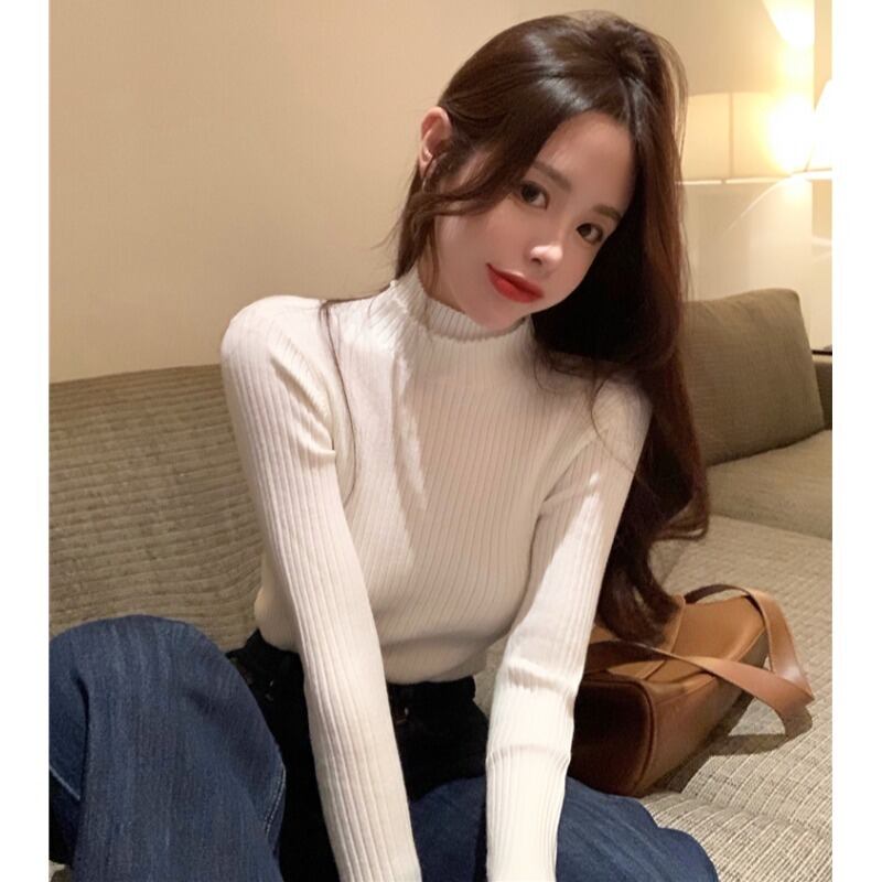 セーター シャツ スプリングスリムトップス プルオーバー ロング 春物 YY-ファッション65234539112