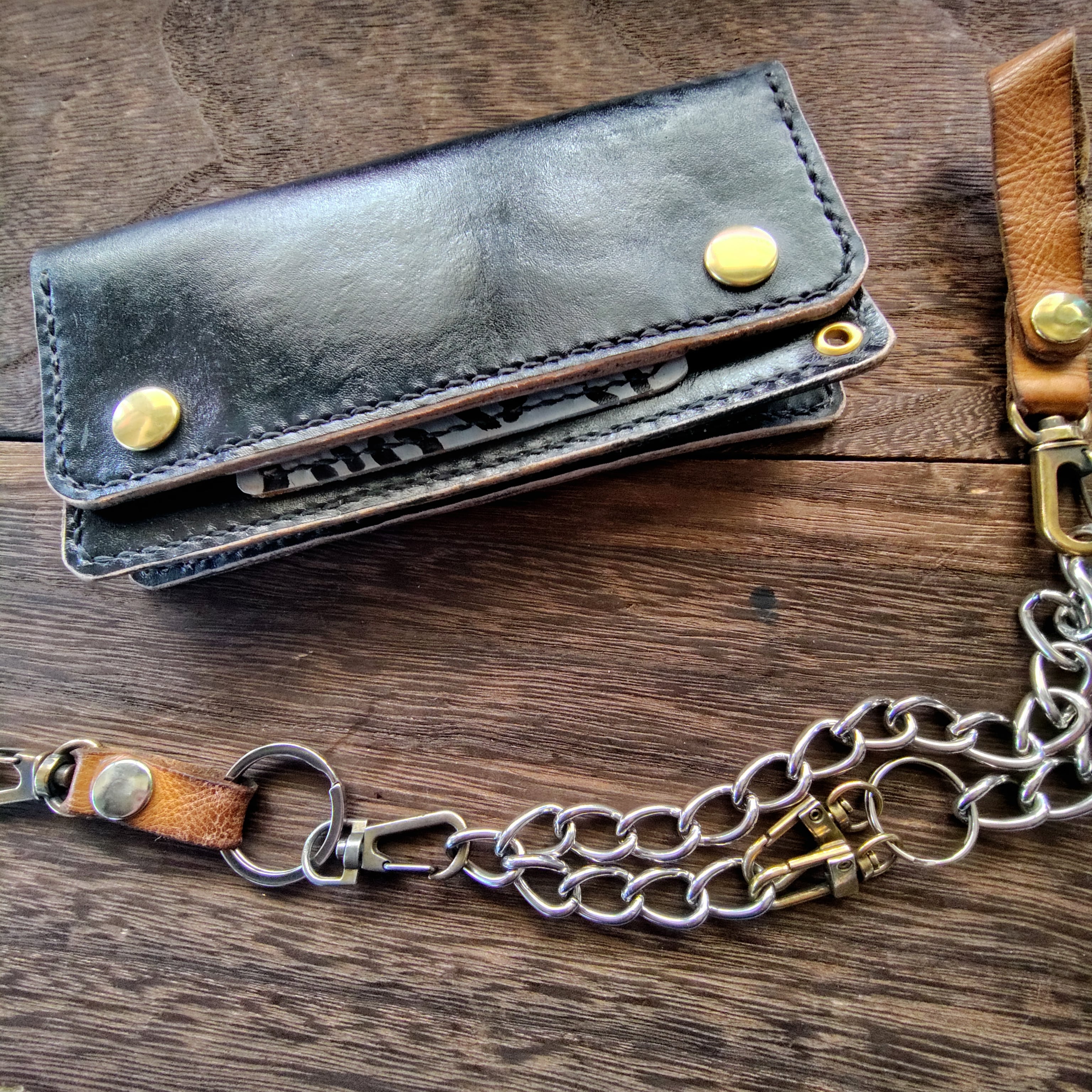 トラッカーウォレット ロングタイプ 手染め 疾風迅雷 | Pay ID