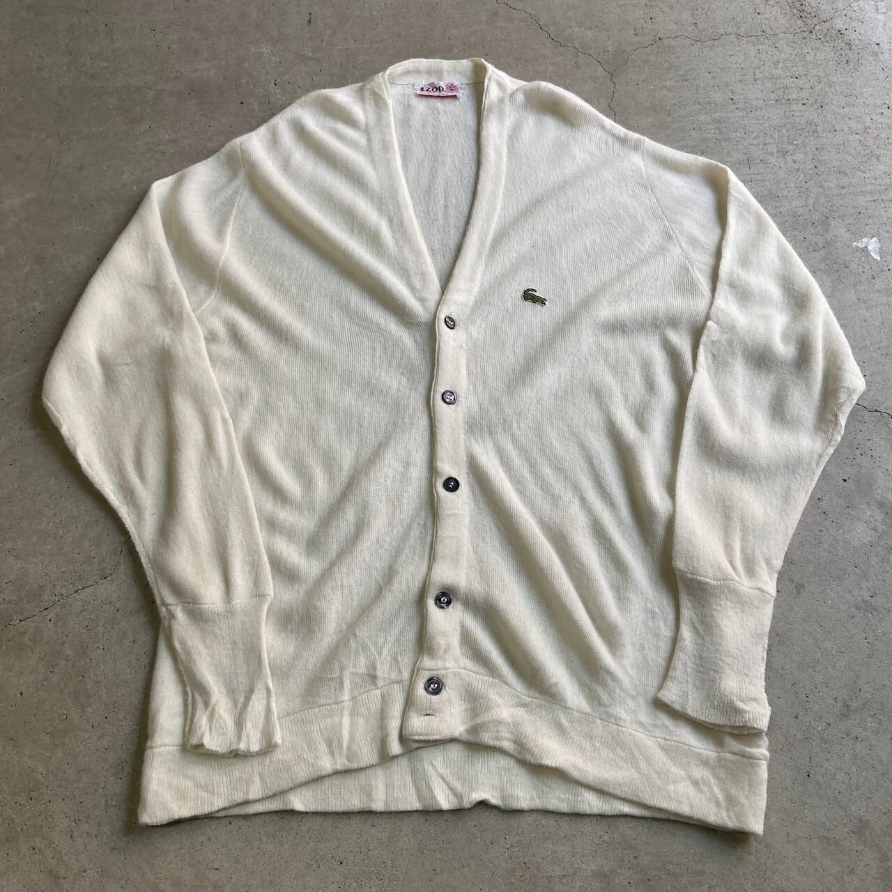 60年代 USA製 ビンテージ IZOD LACOSTE アイゾッド ラコステ ホワイト 