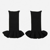 UMILE Yarn FRILL CUFFS / BLACK