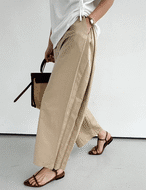 【25ss】Side-Pleats Slacks_ 3colors