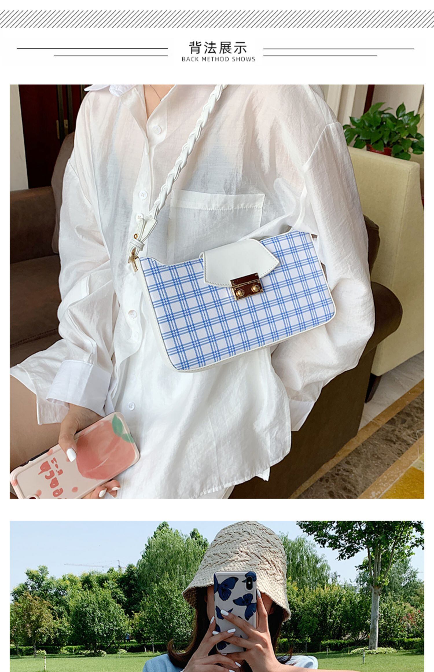 ネットレッドレディーススモールバッグ2020夏の新しい波のテクスチャエインワイルドショルダーバッグファッション脇の下のバッグ Tiancai_Wing_Bag2298498