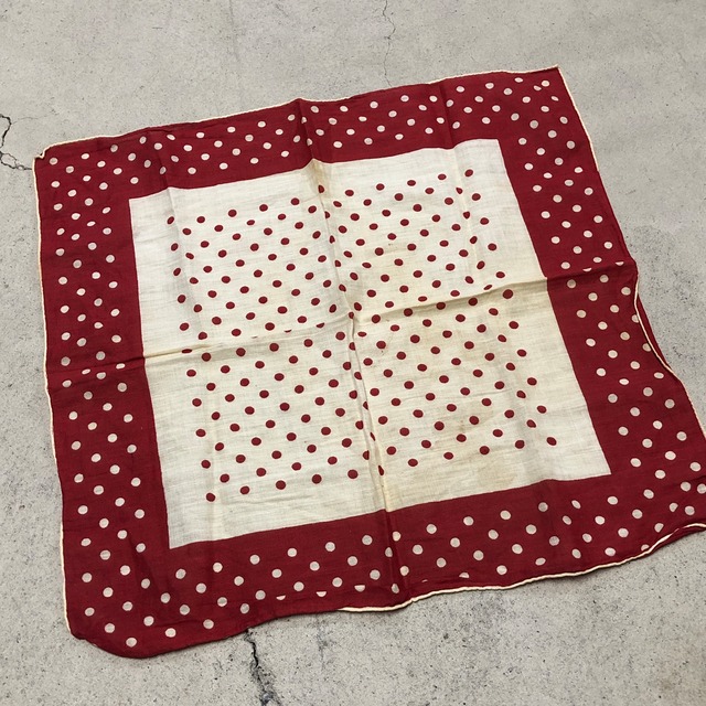 ⊕1950s DOT BANDANA RED×WHITE
