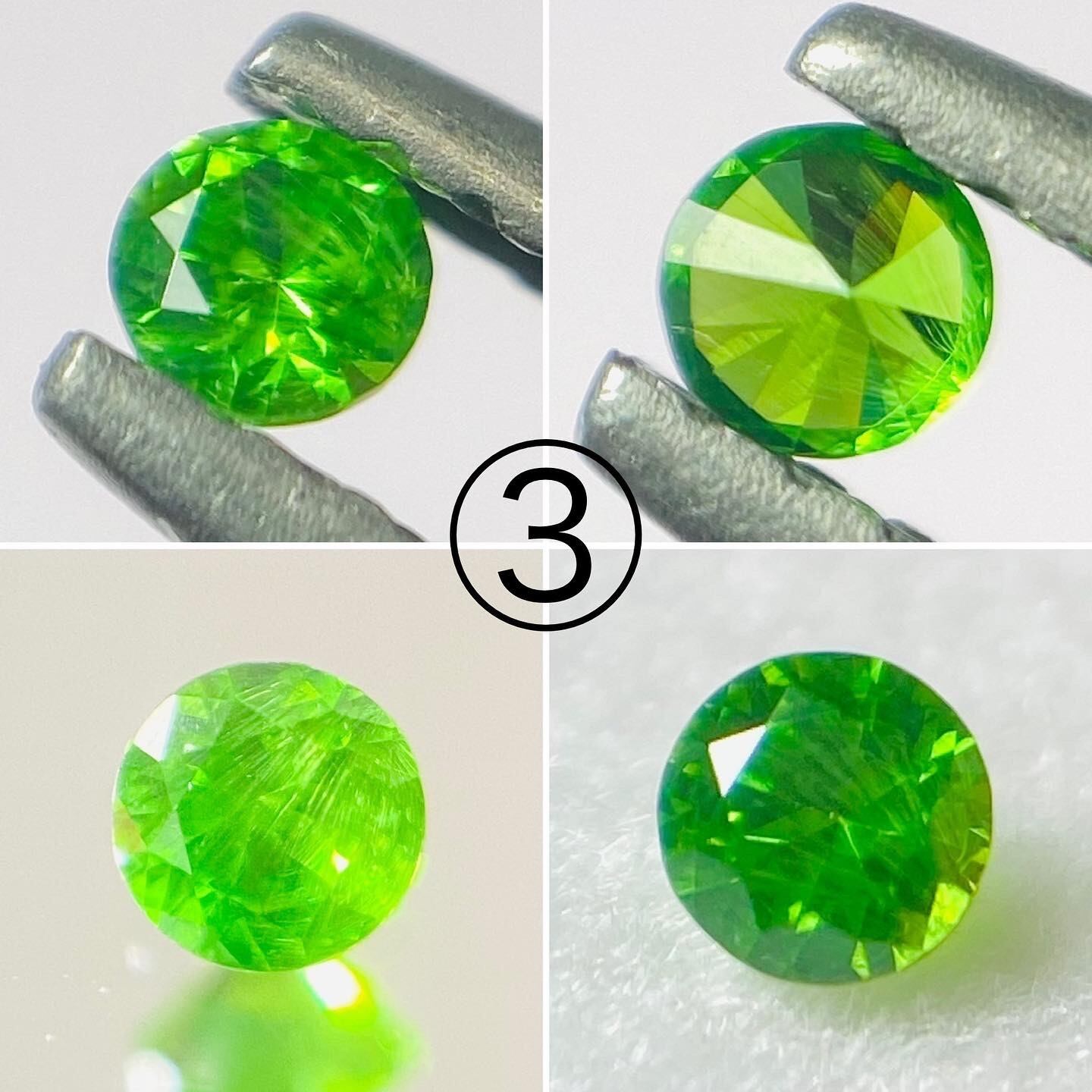 馬躍動する希少石 デマントイドガーネット