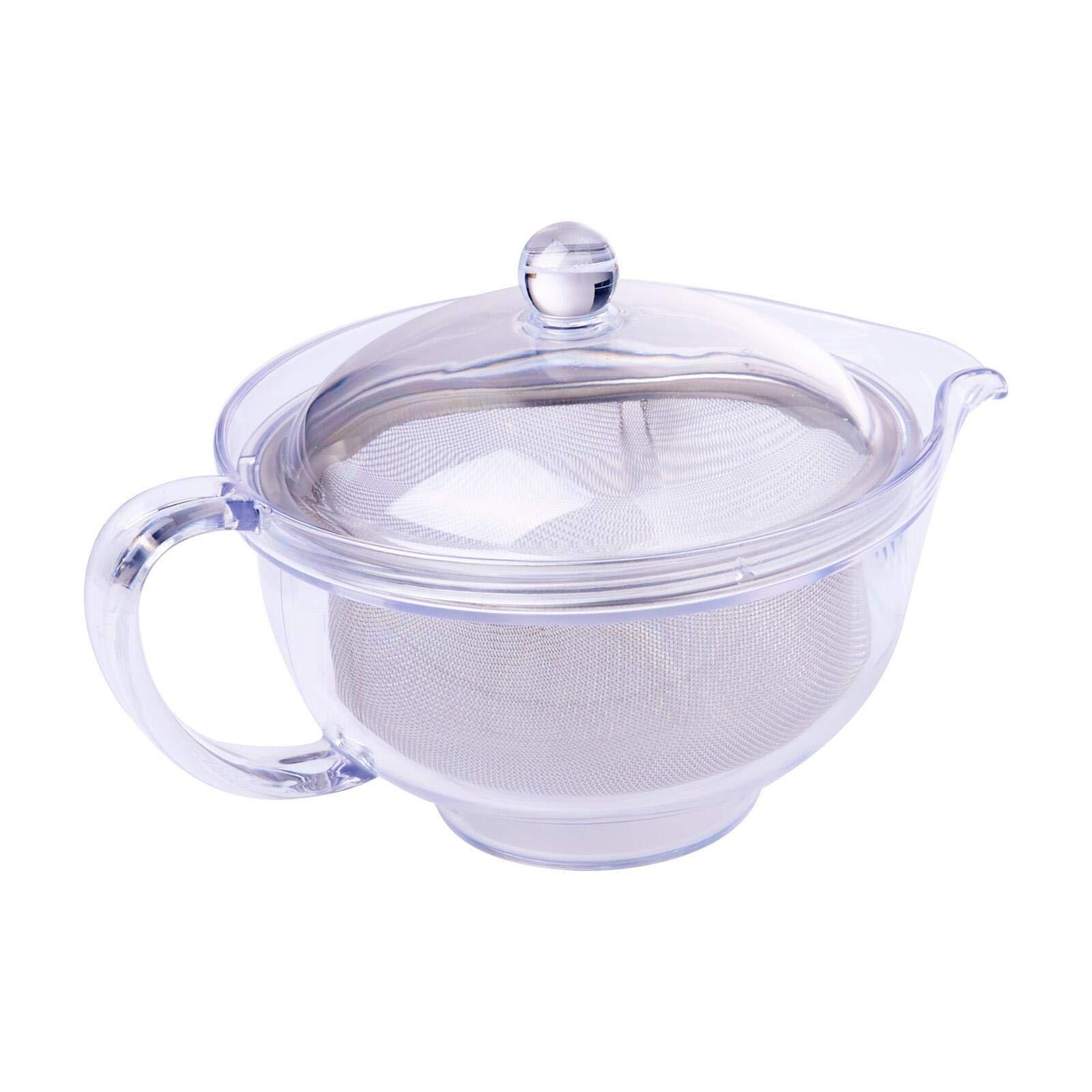 【新着特価】曙産業 ティーポット ステンレスメッシュ 日本製 透明でお茶の出具合がよく見える プラスチック製で割れにくい 水切れがよく注ぎやすい 目の細かいステンレス製ストレーナー クリアティーポット TW-3721 280ml