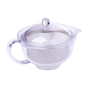 【新着特価】曙産業 ティーポット ステンレスメッシュ 日本製 透明でお茶の出具合がよく見える プラスチック製で割れにくい 水切れがよく注ぎやすい 目の細かいステンレス製ストレーナー クリアティーポット TW-3721 280ml