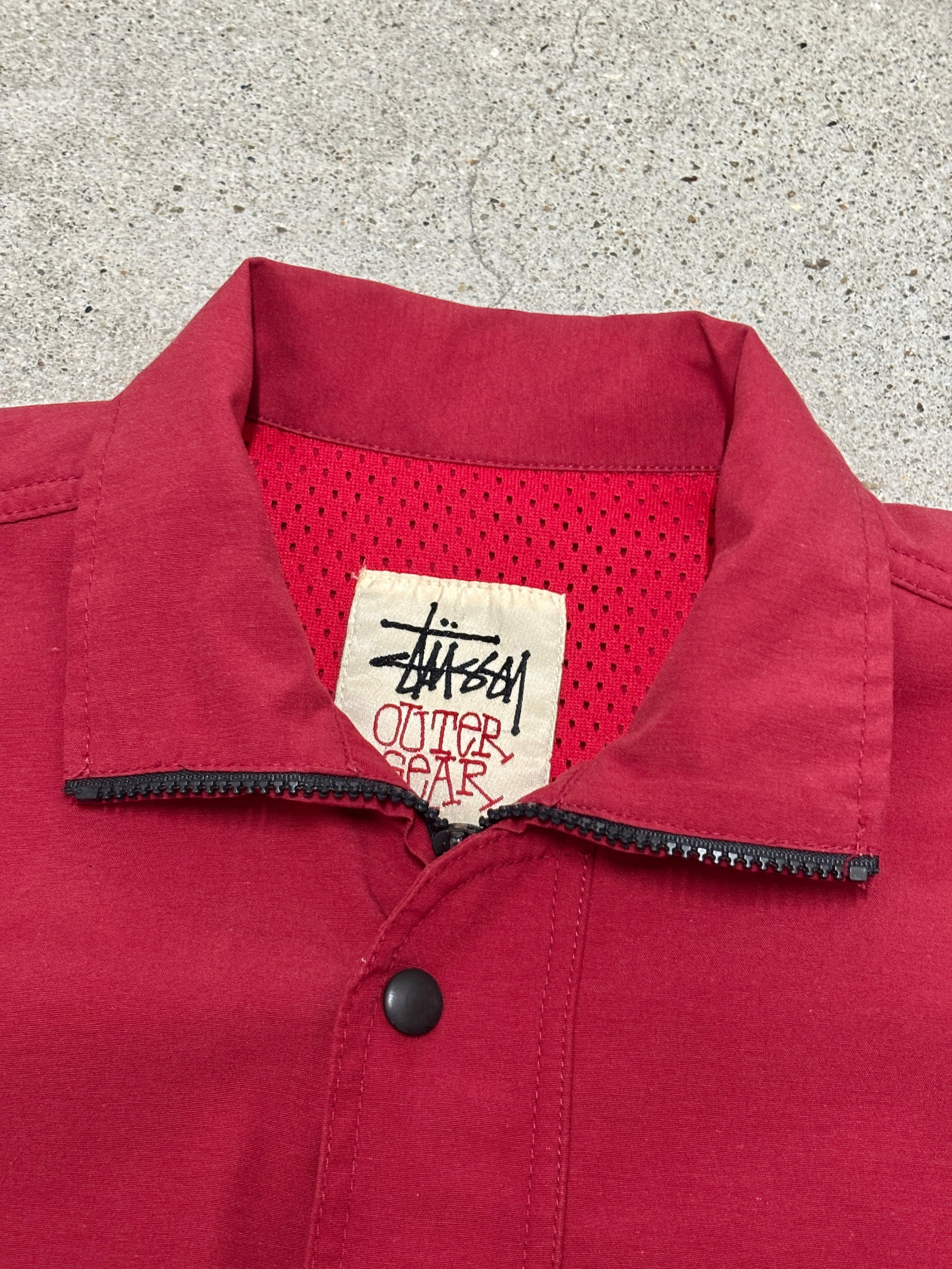 90s OLD STUSSY/STUSSY SPORT Nylon Jacket/USA製/白タグ/M/ナイロン