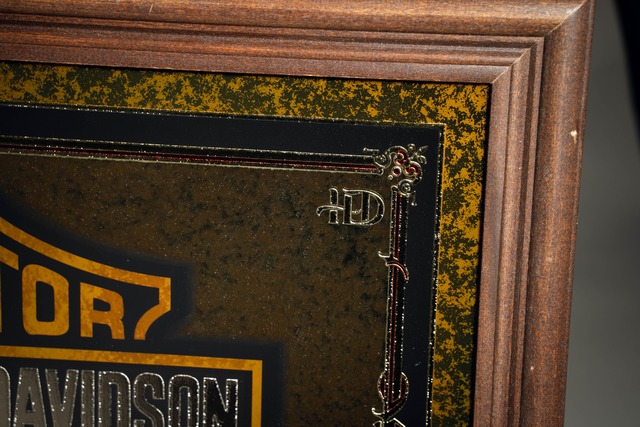 Official Harley Davidson Vintage Mirror Sign