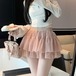 3色/ティアードチュールミニスカート ・78638