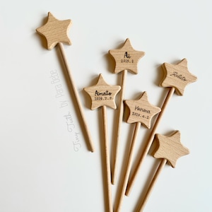 フォトプロップス【 star stick】名入れ　ギフト　誕生日　星