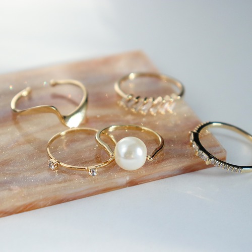 SET RINGS || 【通常商品】 NOVEMBER RING SET E || 5 RINGS || MIX || FRSG1009E