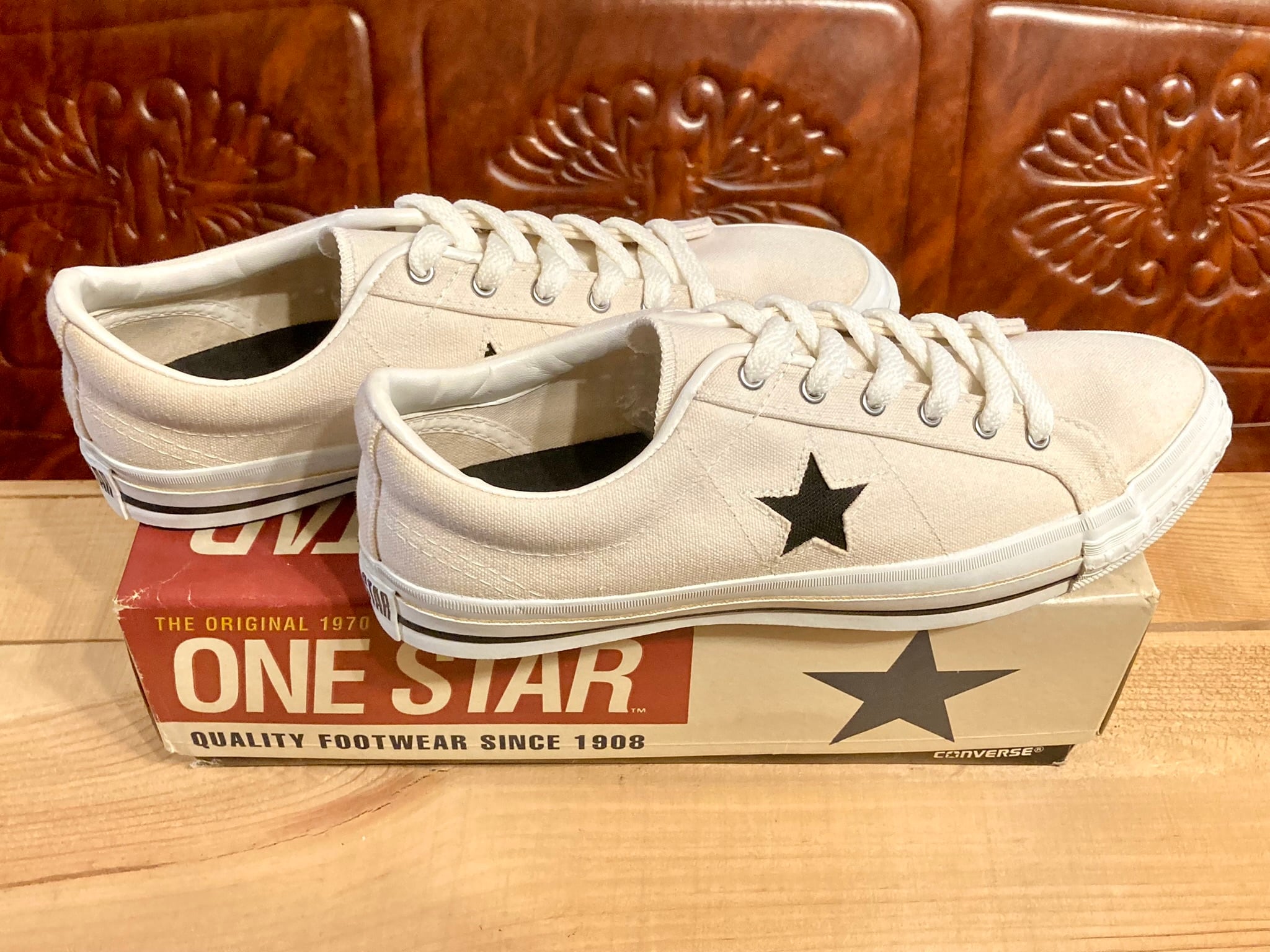 converse（コンバース） ONE STAR（ワンスター） 白/黒 9.5 28cm 90s 