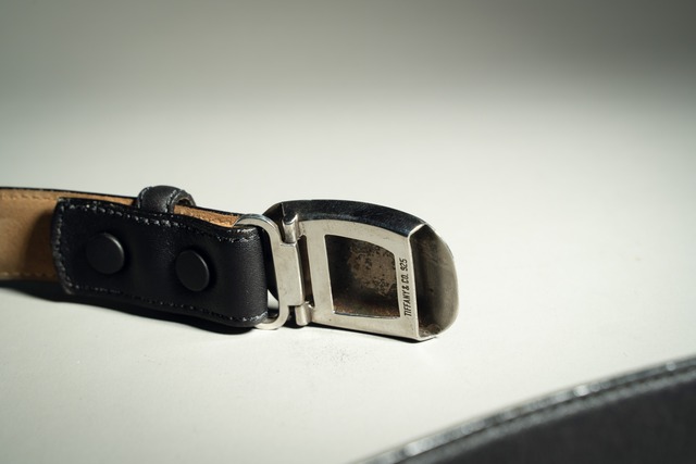 Vintage Tiffany & Co Arabesque Slide Buckle Belt