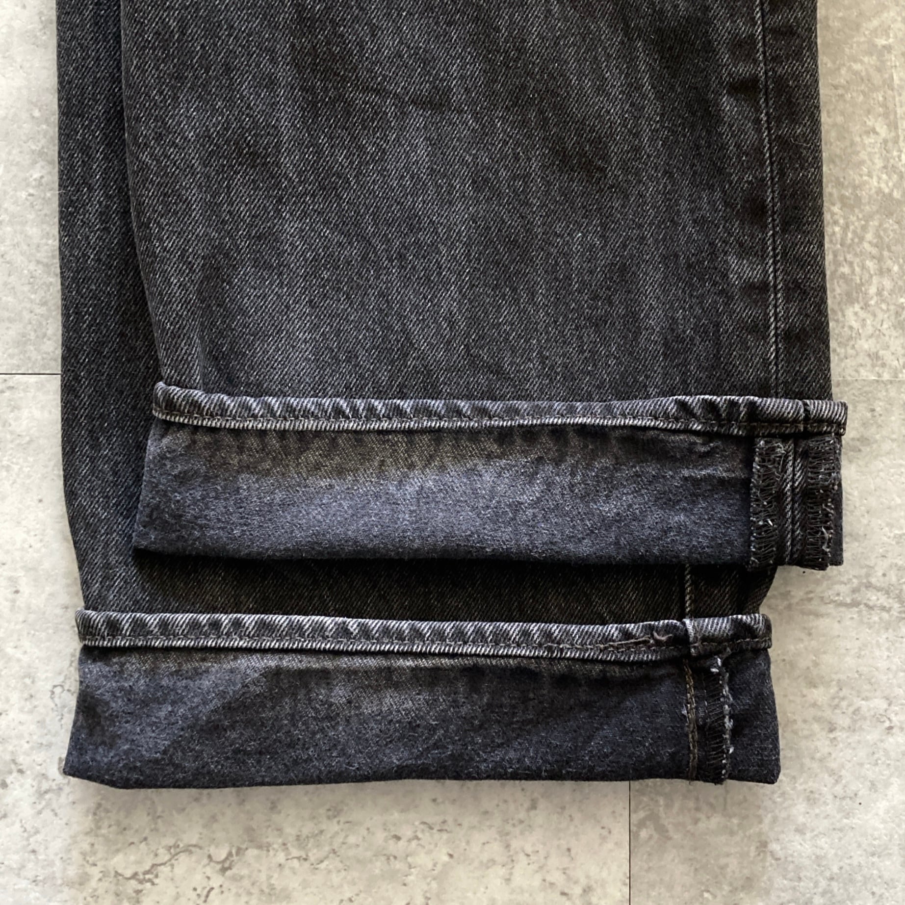 W42 L32】Levis 501 リーバイス ボタンフライ ビッグサイズ ブラック