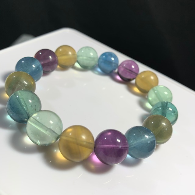 カラフル フローライト ブレスレット