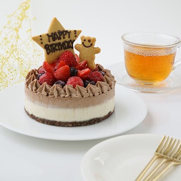 お誕生日などに チョコrawケーキ 12cmホール Santecafe