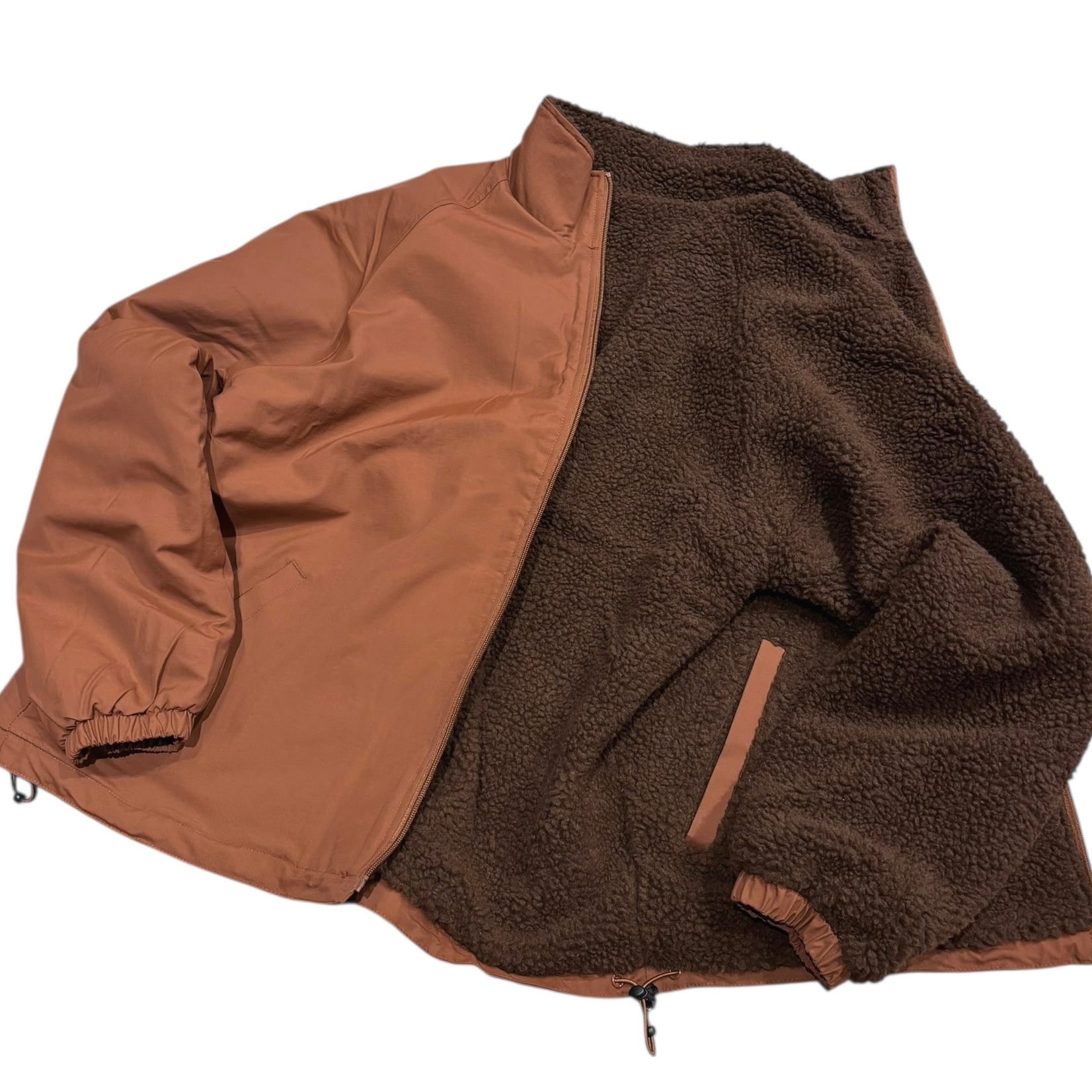 BEIMAR Reversible Boa Jacket - Brown Black / ビーマー ナイロン