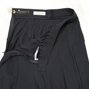 社交ダンス 衣装 スタンダード スカート ブラック系 チャコット スタンダードスカート 黒 無地 シンプル レッスン ストレッチ Chacott 日本製 伸縮 練習着 ロング シック