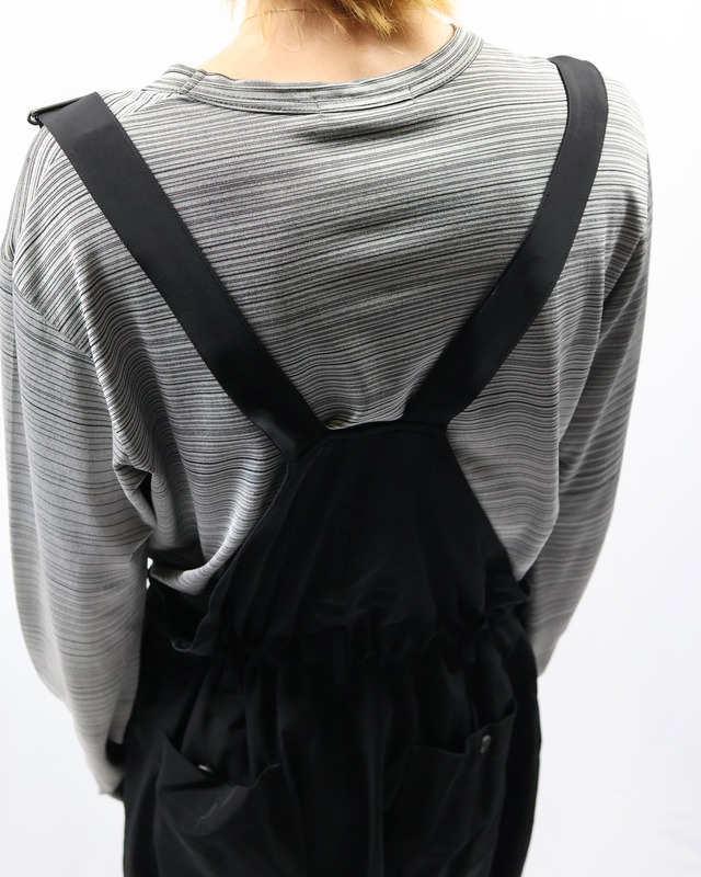 【yohji yamamoto pour homme】Hem Detail Suspenders Pants