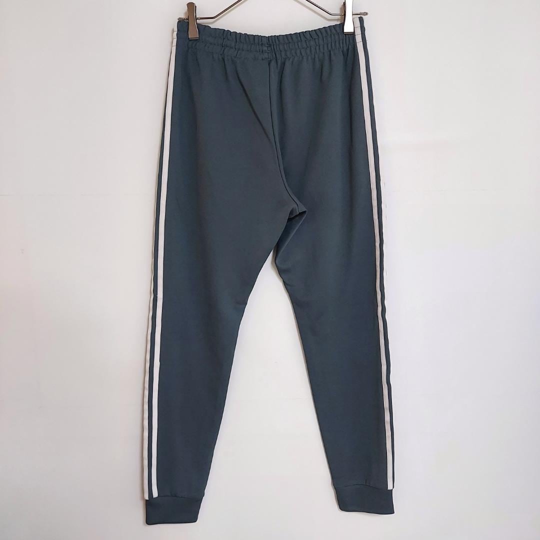 adidas アディダス トラックパンツ トレフォイルロゴ刺繍 M ブルー
