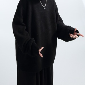 フェイクアルパカ調ソフトビッグニット　996