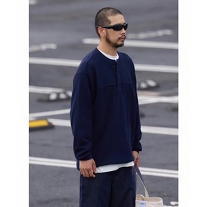 Henley neck street pullover 1051