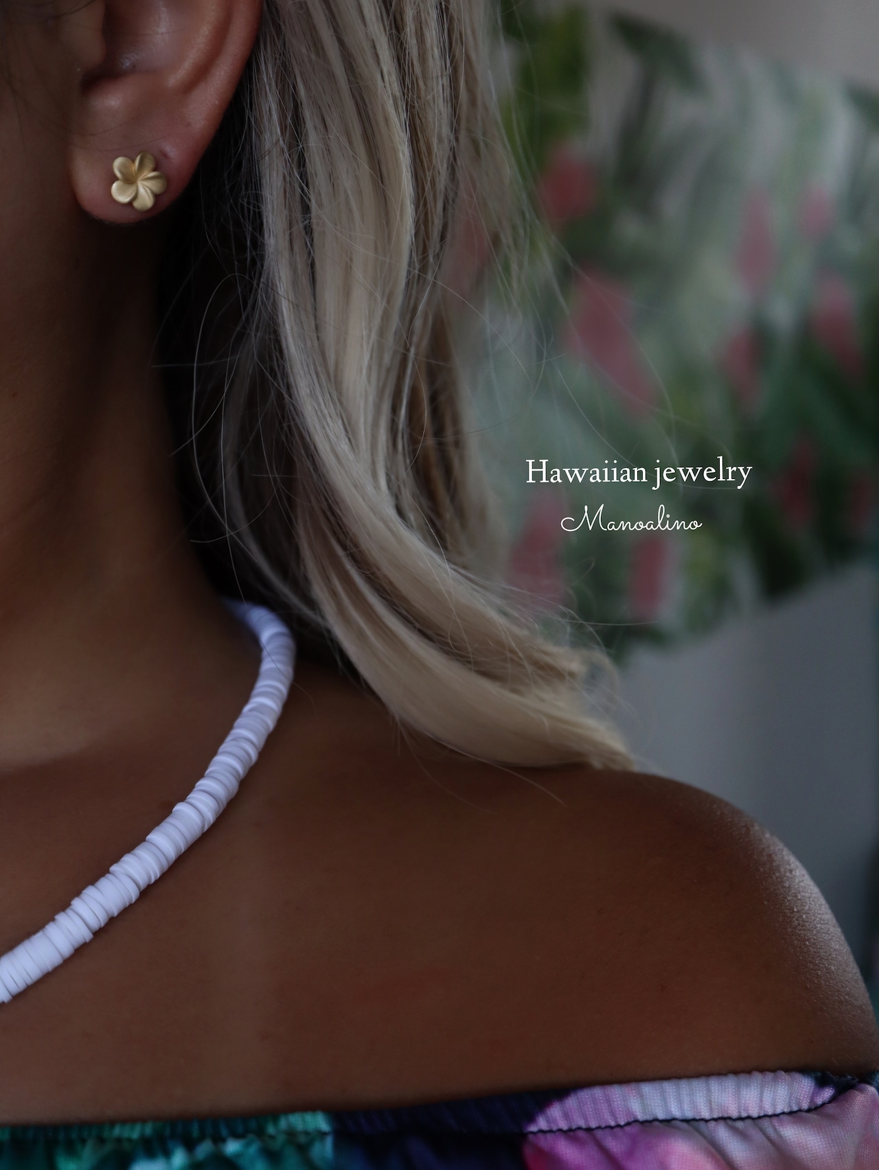 10mm plumeria studs earrings Hawaiianjewelry(ハワイアンジュエリー10mmプルメリアスタッドピアス)