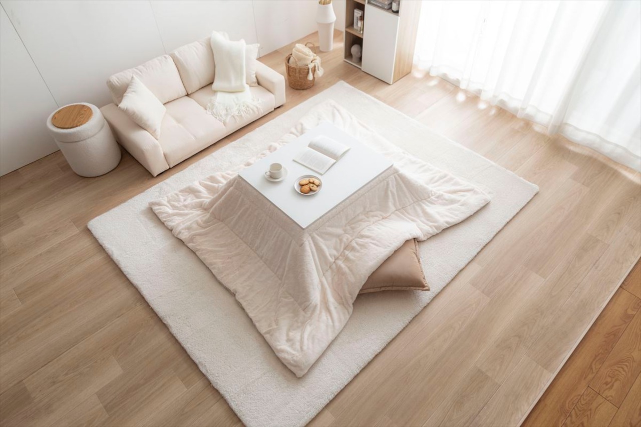 【長方形:170cm×190cm】Chubby リバーシブルファーこたつ布団