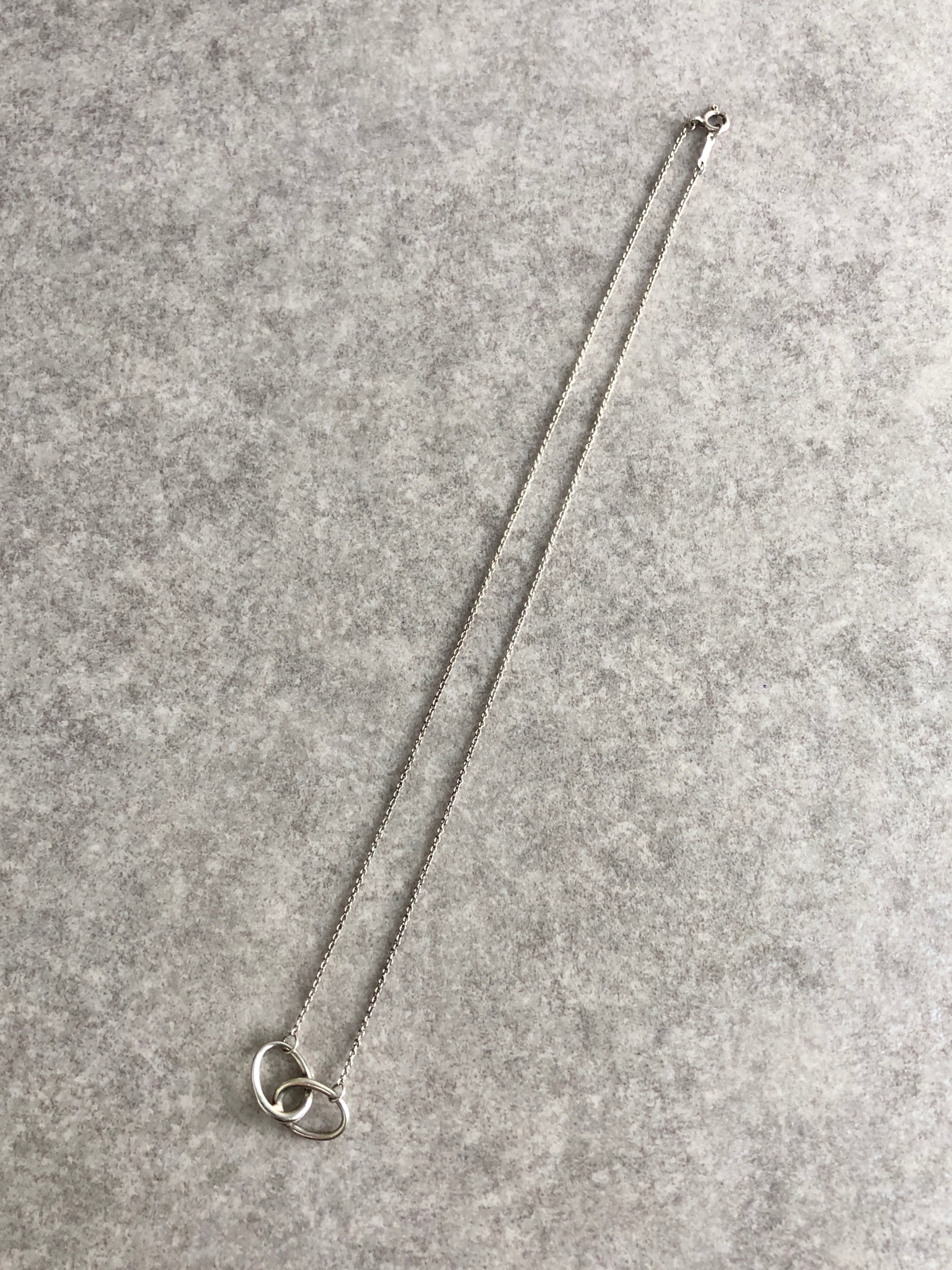 Tiffany & Co. ティファニー ネックレス シルバー ダブルループ 925
