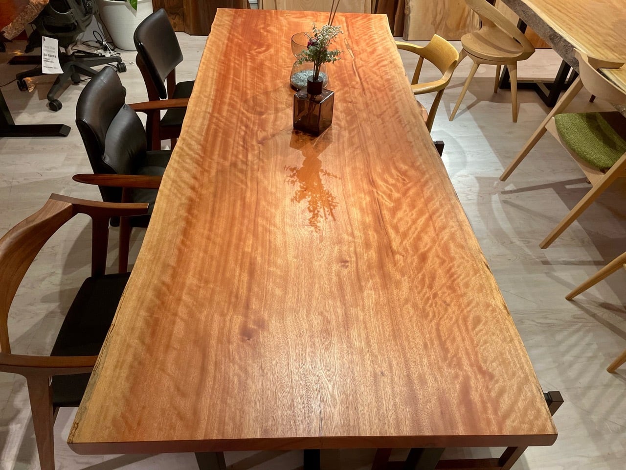 (8月末まで)　一枚板　ダイニングテーブル　ボセ 8月末まで) 一枚板 ダイニングテーブル ボセ 8月末まで) 一枚板 ダイニング