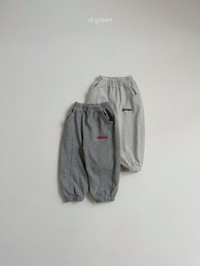 《予約/送料無料》marco jogger pants / digreen