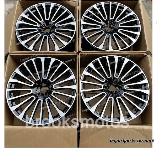 22インチ 新品 マルチ スポーク スタイル ブラック ホイール 2019+ BMW G07 X7 757 5x112 22x9 -BRN-12119−2★
