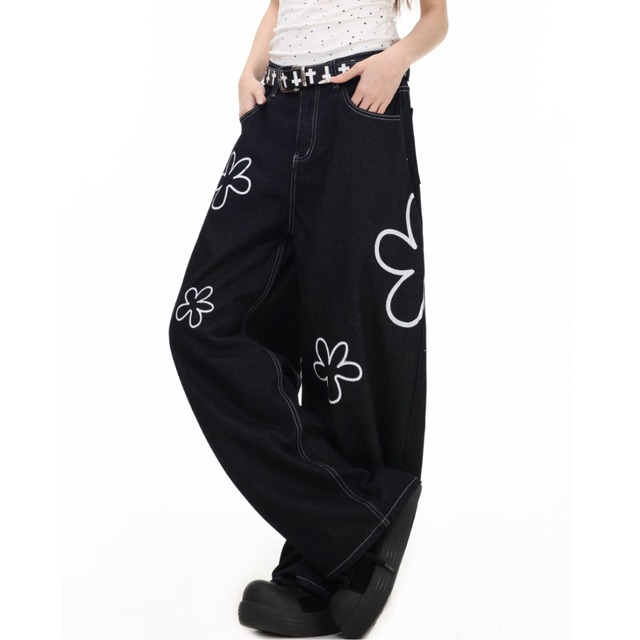 flower line denim　フラワーラインデニム　J1689