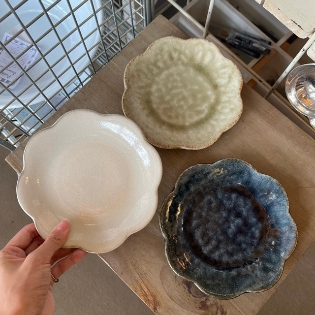 waka -和花 5.0皿 3Color　プレート　plate 小皿 皿　美濃焼　花形　和 洋 ギフト　プレゼント　日本製