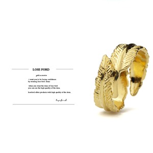 gold fether ring