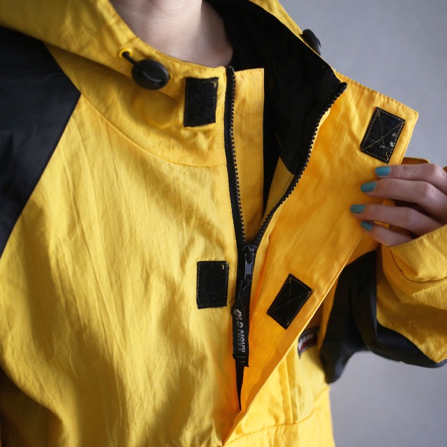 "OLD NAVY" yellow×black over silhouette anorak parka